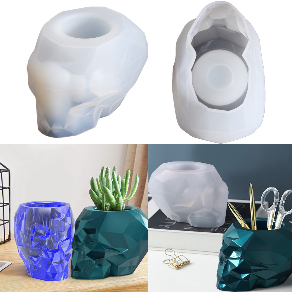 Terracotta Pot - Diy cristal resina epóxi molde seis