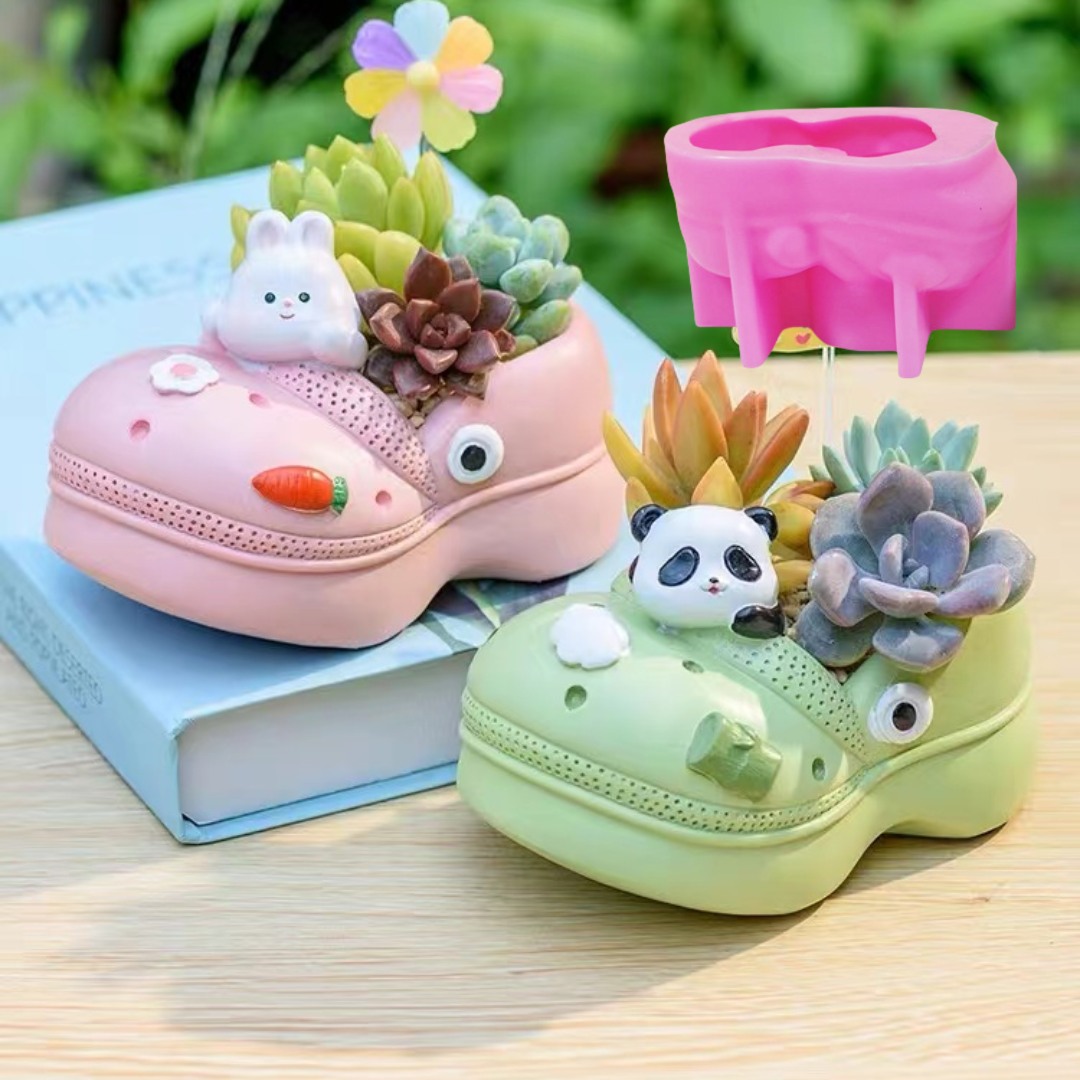 3D Animal Chinelos para Planta - Succulent Set avaliação e preço