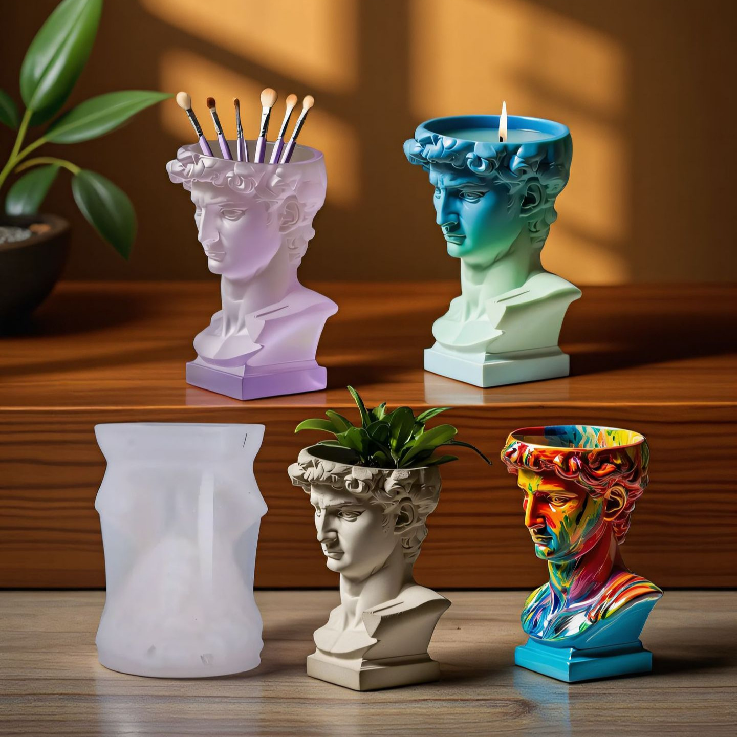 Molde de plantador de silicone - Succulent Set avaliação e preço