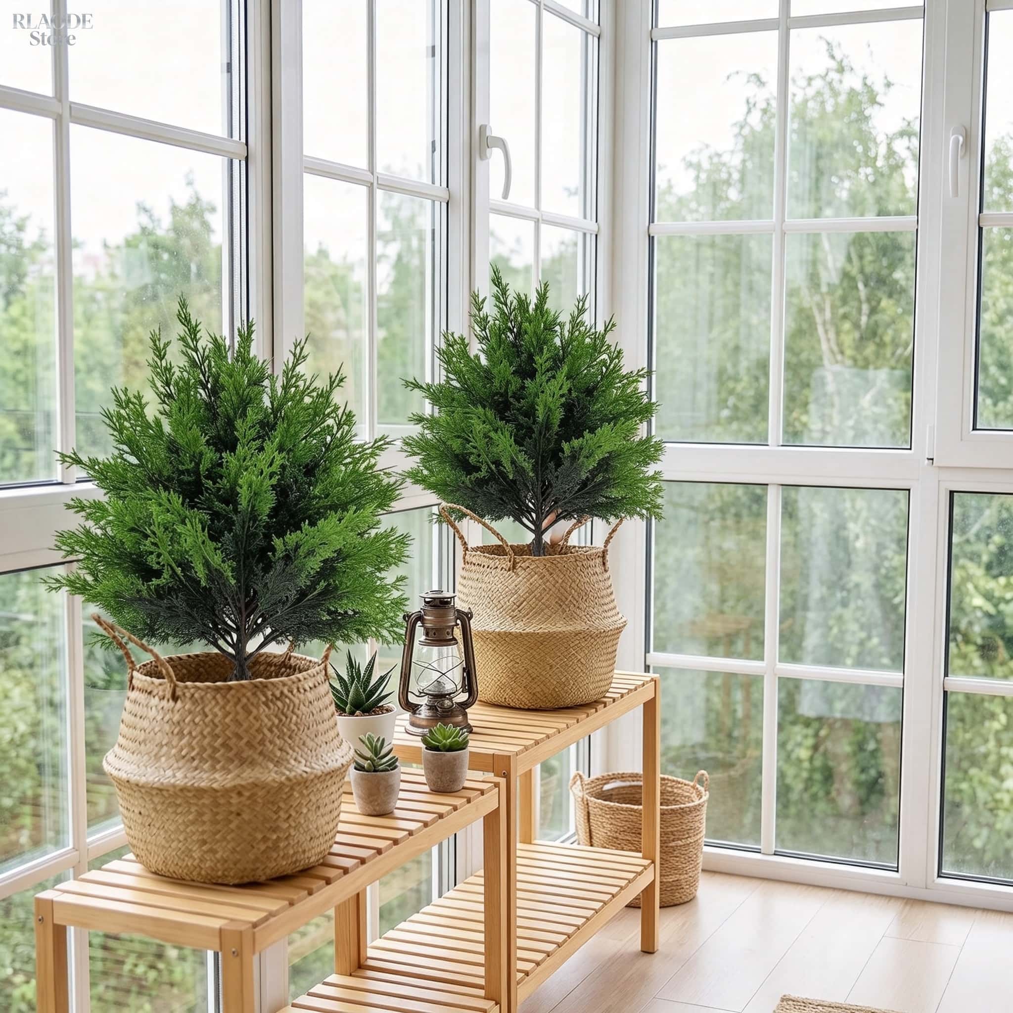 2 peças de vegetação artificia - Fiddle Leaf Fig avaliação e preço