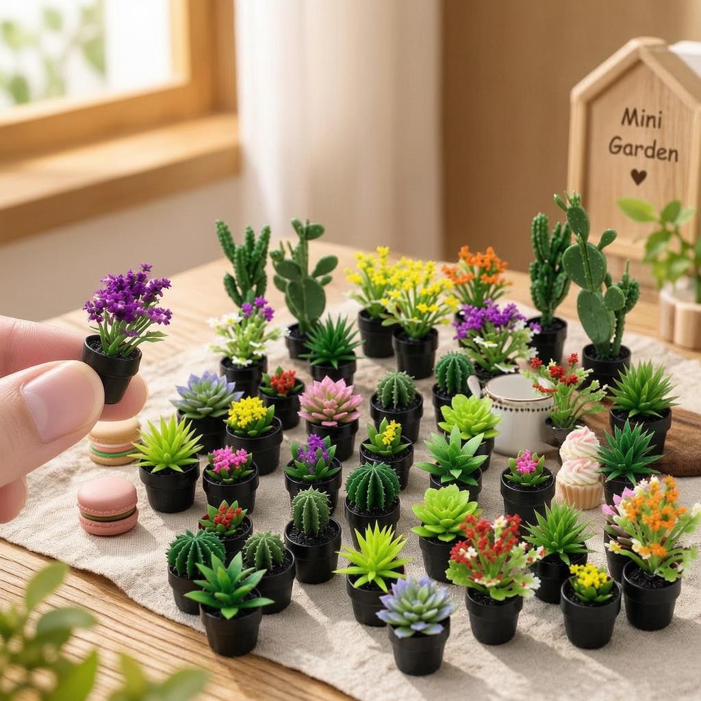8 Peças de Plantas em Vasos de - Succulent Set avaliação e preço