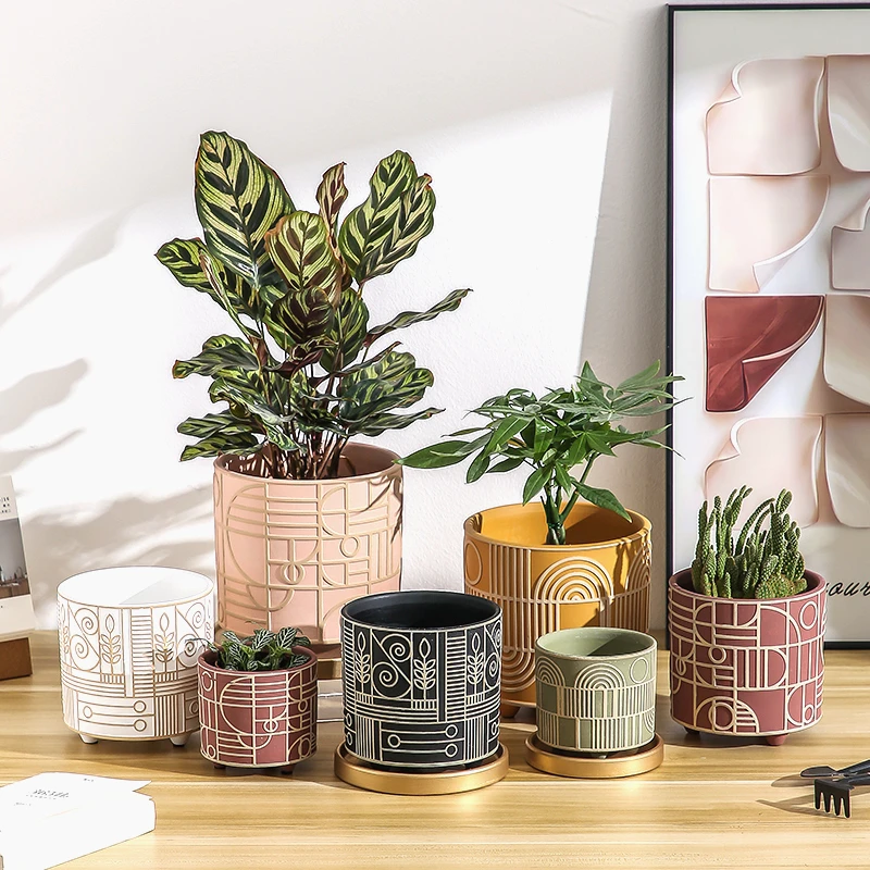 Vaso de flores de cerâmica cil - Snake Plant Ceramic avaliação e preço