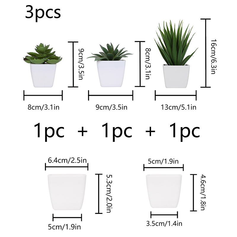 Artificial Evergreen Plant Bon - Succulent Set avaliação e preço