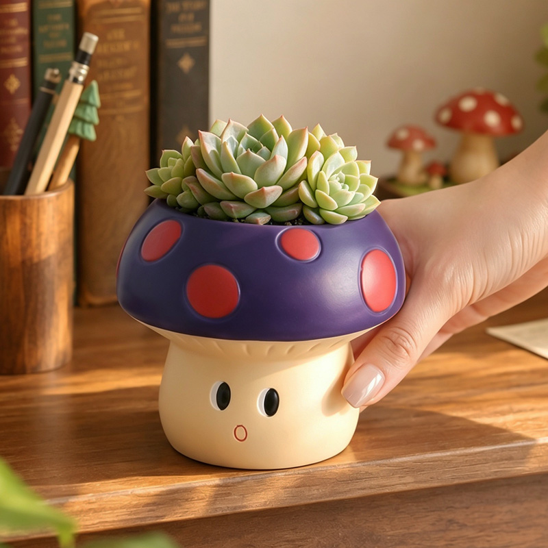 Vaso de Resina em Forma de Cog - Snake Plant Ceramic avaliação e preço