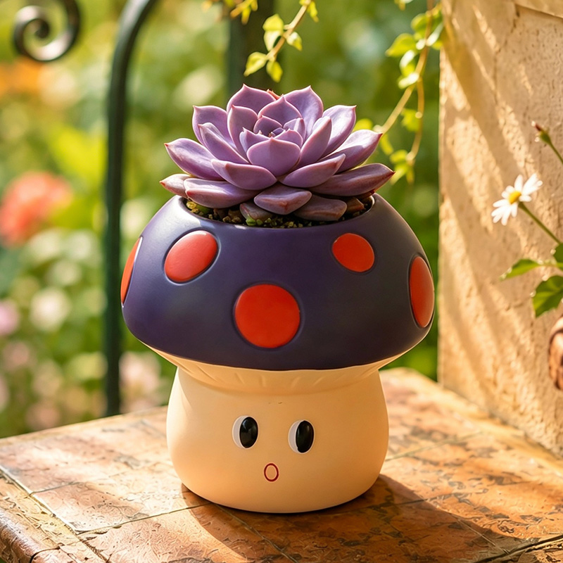 Vaso de Resina em Forma de Cog - Snake Plant Ceramic avaliação e preço
