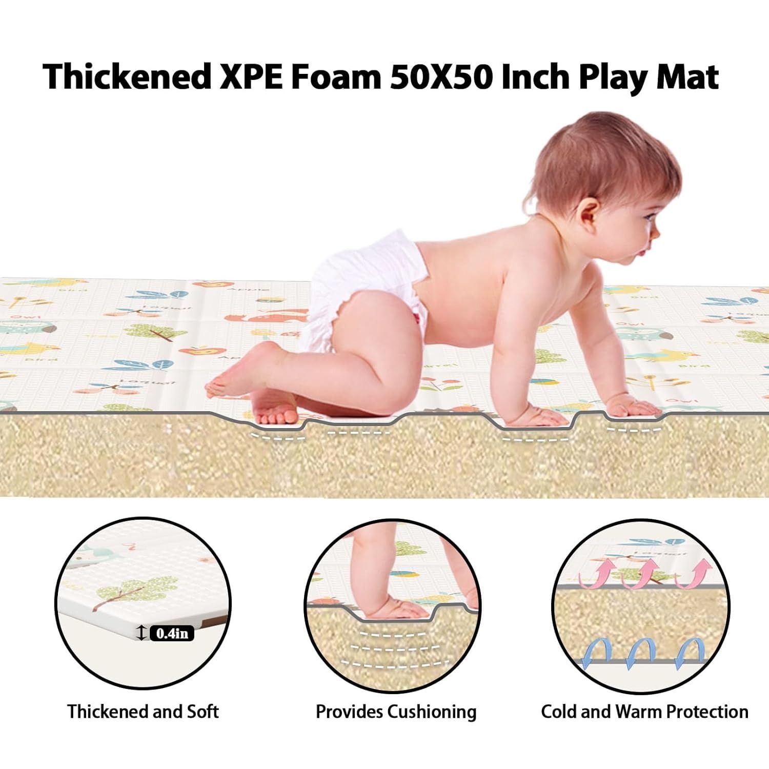 Tapete de brincar para bebês,  - Repotting Mat avaliação e preço